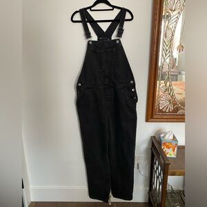 Black ASOS straight leg overalls